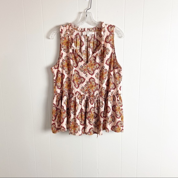 LOFT Tops - Loft Tank Shirt Size M Women’s Shirt Tie